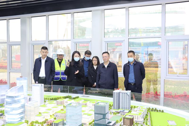 2022年11月，岳陽市人大常委會(huì)副主任喻文赴岳陽自貿(mào)片區(qū)產(chǎn)業(yè)綜合體項(xiàng)目調(diào)研